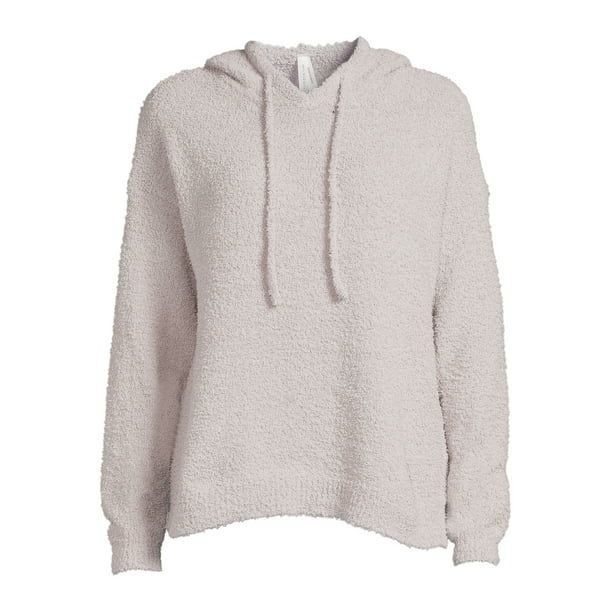 Dreamers by Debut Womens Plush Hooded Long Sleeve Pullover Sweater - Walmart.com | Walmart (US)