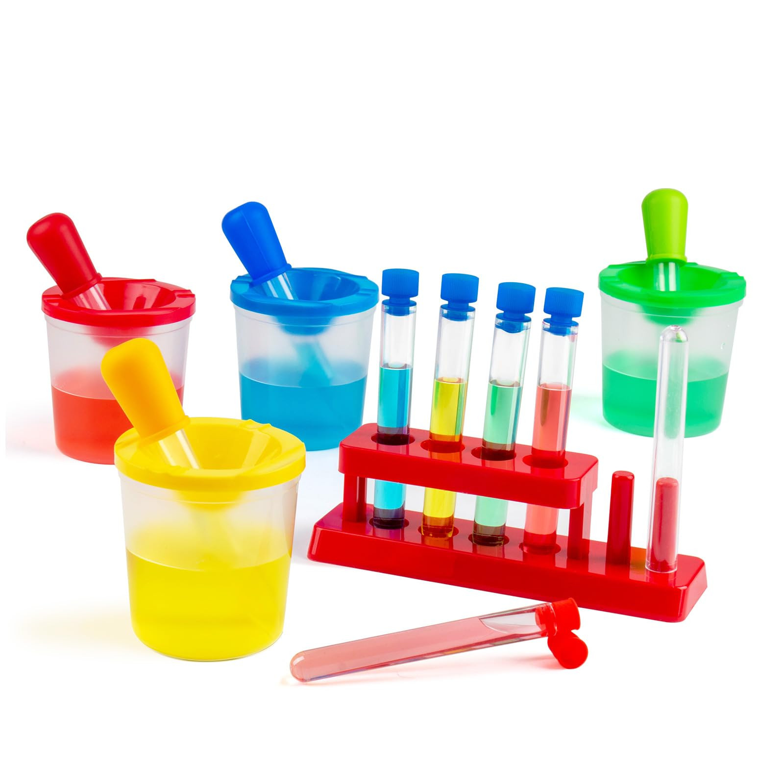 Color Science Test Tubes, Droppers for Kids, Plastic Test Tubes with Caps, Lab Tubes Science Expe... | Amazon (US)