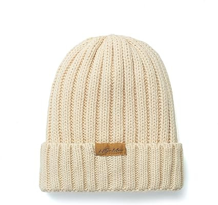 Cable Knit for Women Winter Warm Chunky Skull Cap Cold Weather Fleece Lined Thick Fold Cuff Beani... | Amazon (US)