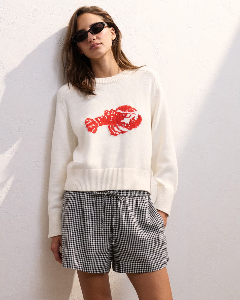 The A&F Madeline Lobster Crew Sweater | Abercrombie & Fitch (US)