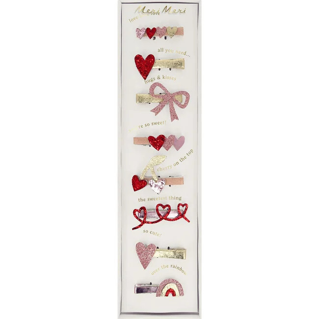 Meri Meri | Valentine's Hair Clips (Multicolor, One Size) | Maisonette | Maisonette