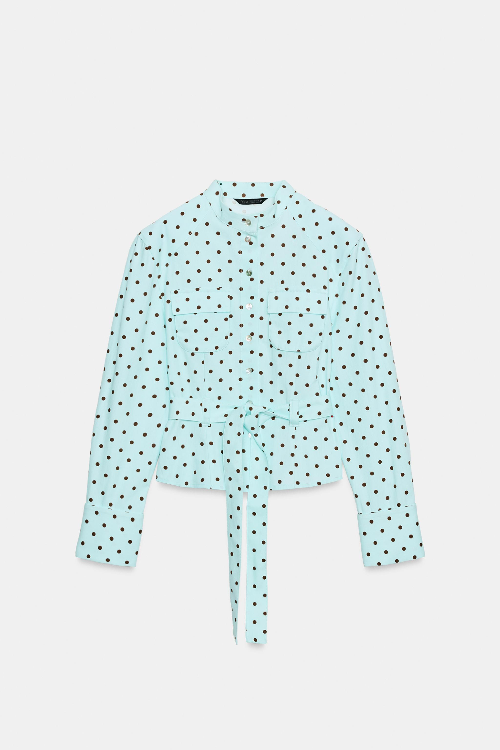 POLKA DOT SHIRT JACKET | Zara UK
