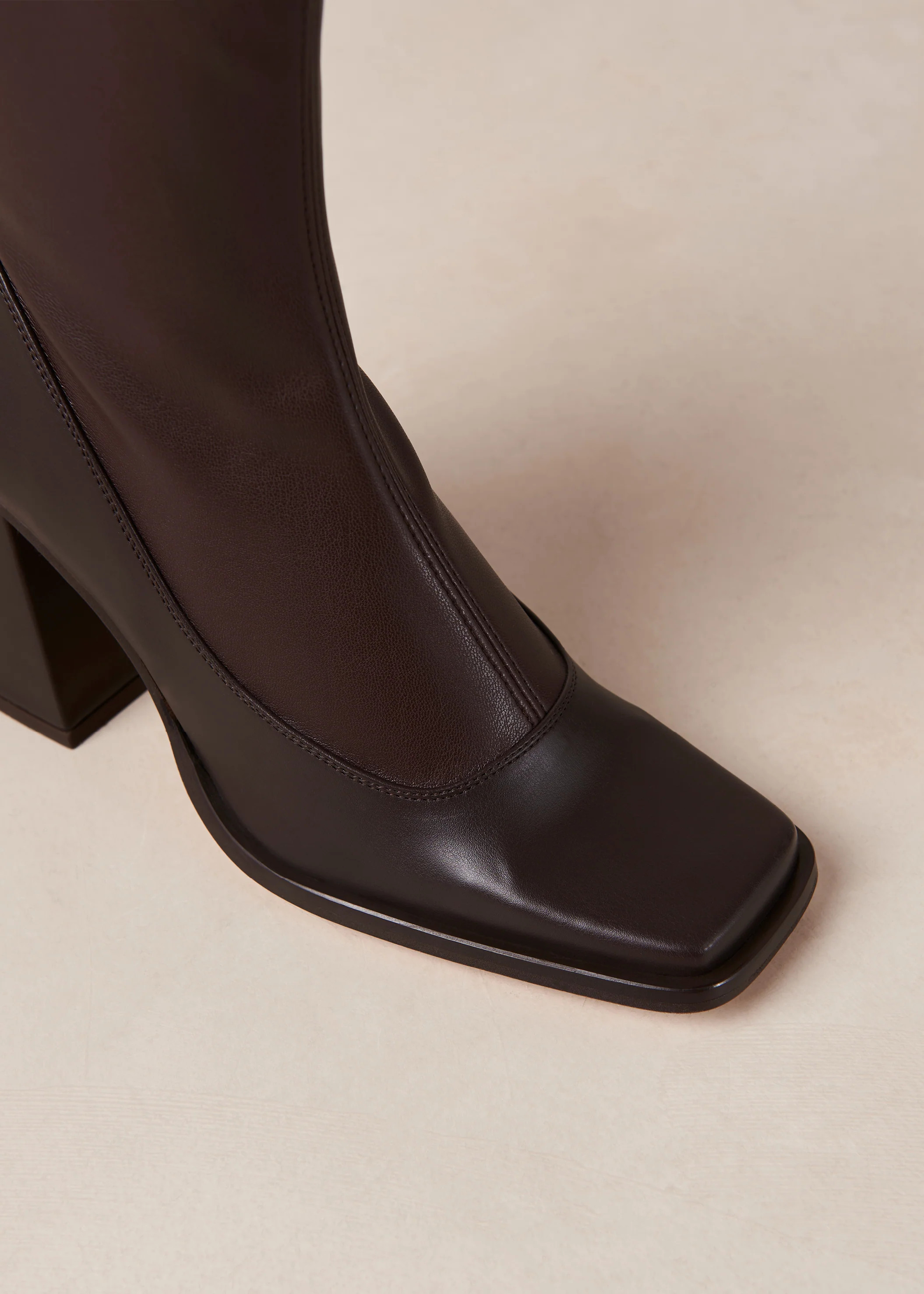 Clover - Brown Vegan Ankle Boots | Alohas FR