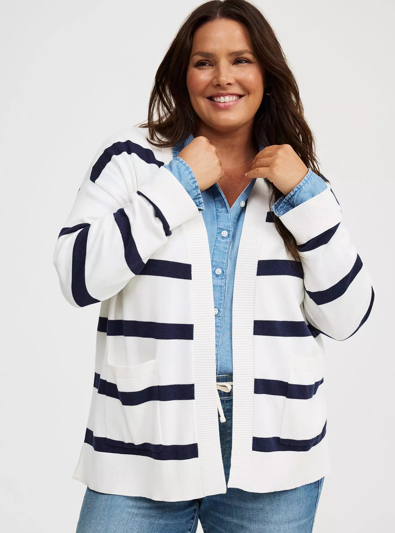Long-Sleeve Open-Front Cardigan | Torrid (US & Canada)