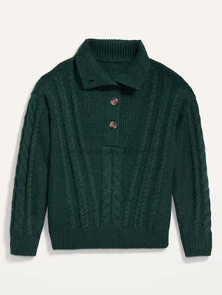 Button-Front Cable-Knit Sweater for Women | Old Navy (US)