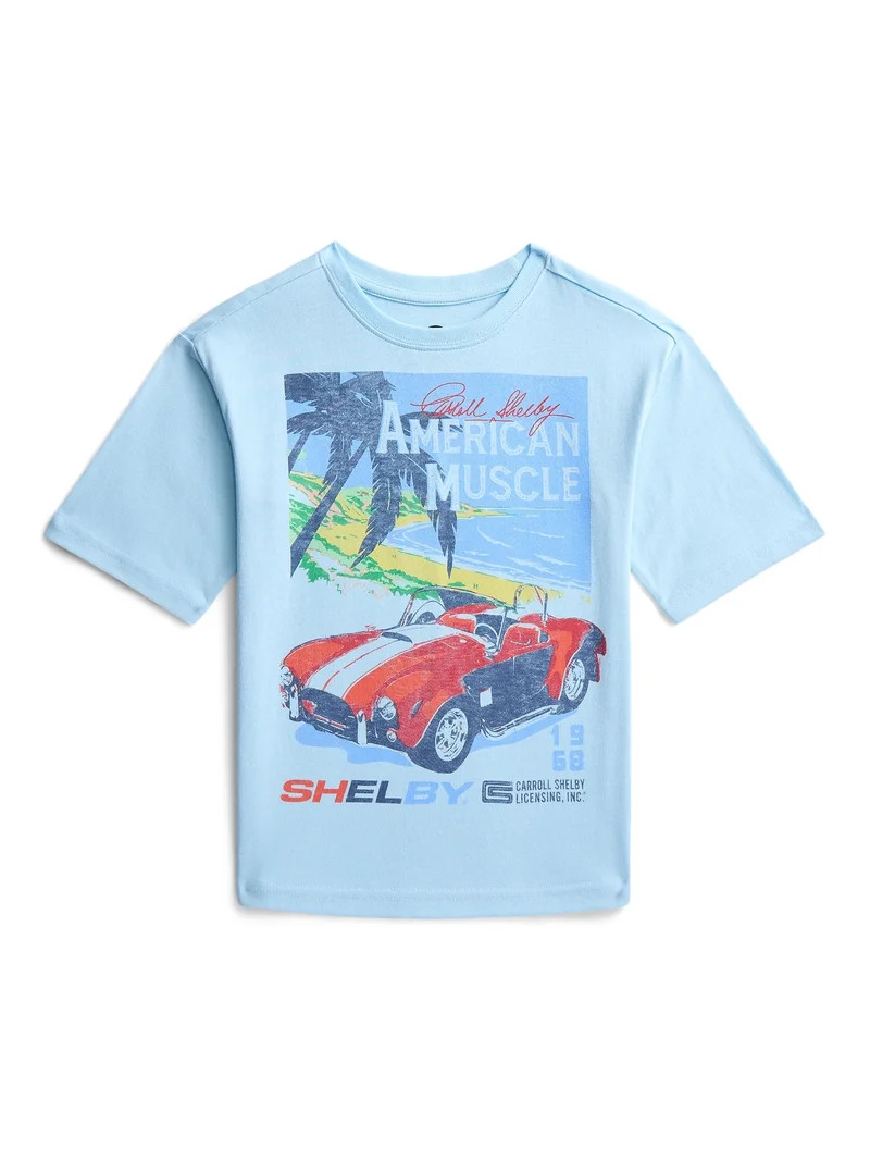 Shelby Boys Graphic Tee with Short Sleeves, Sizes 4-18 | Walmart (US)