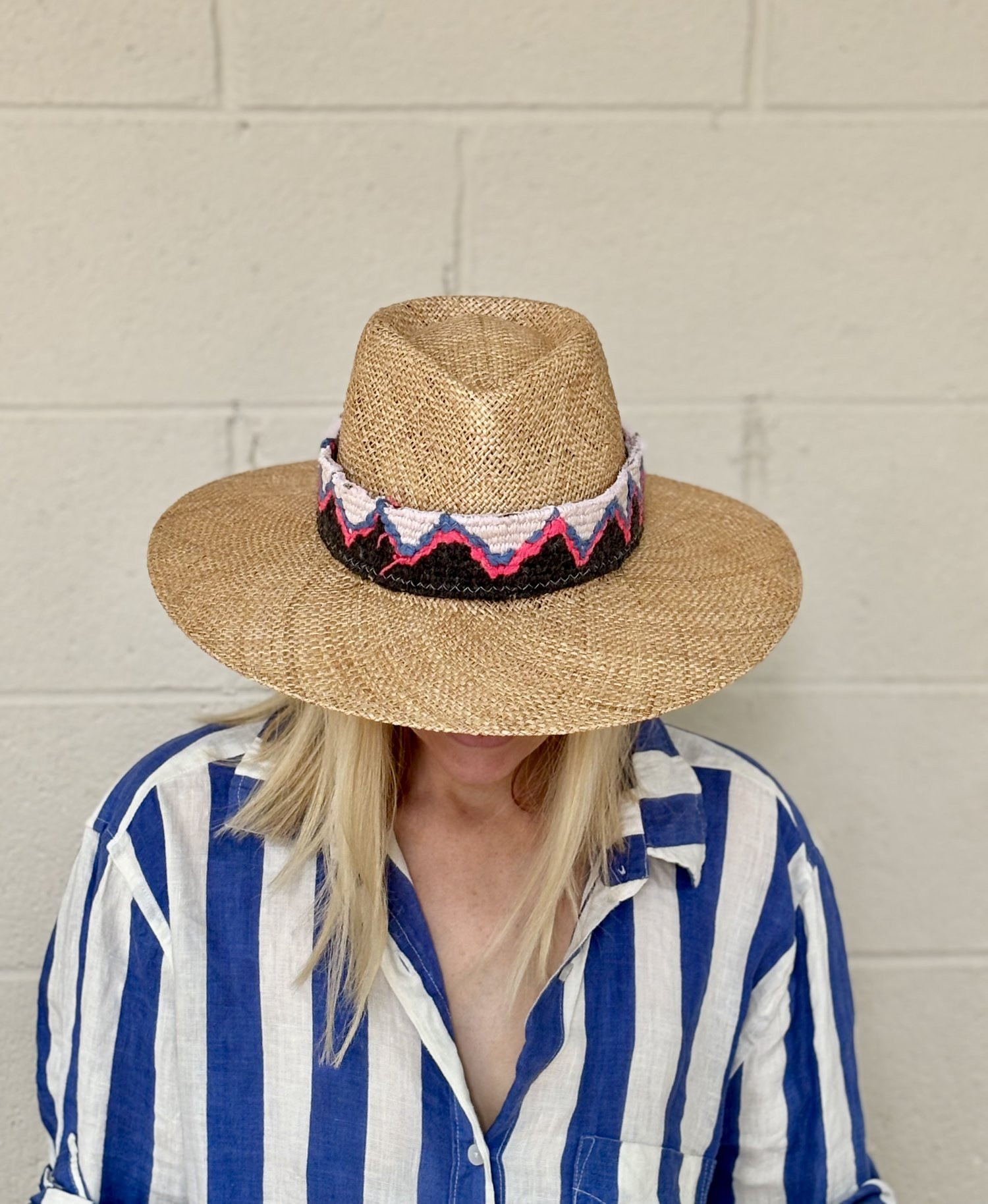 Kilim Band Straw Hat 007 | Orijinal