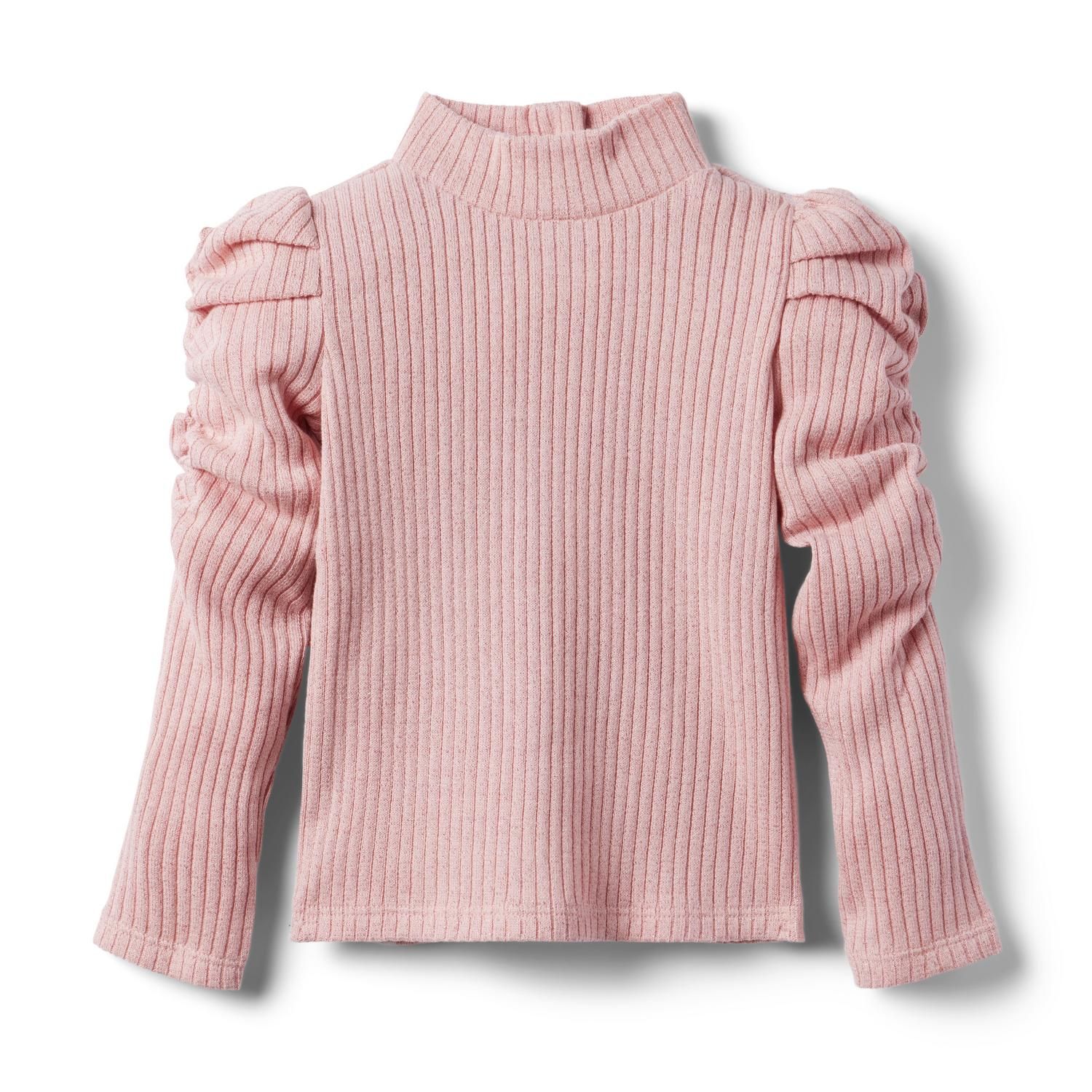 Ribbed Puff Sleeve Top | Janie and Jack