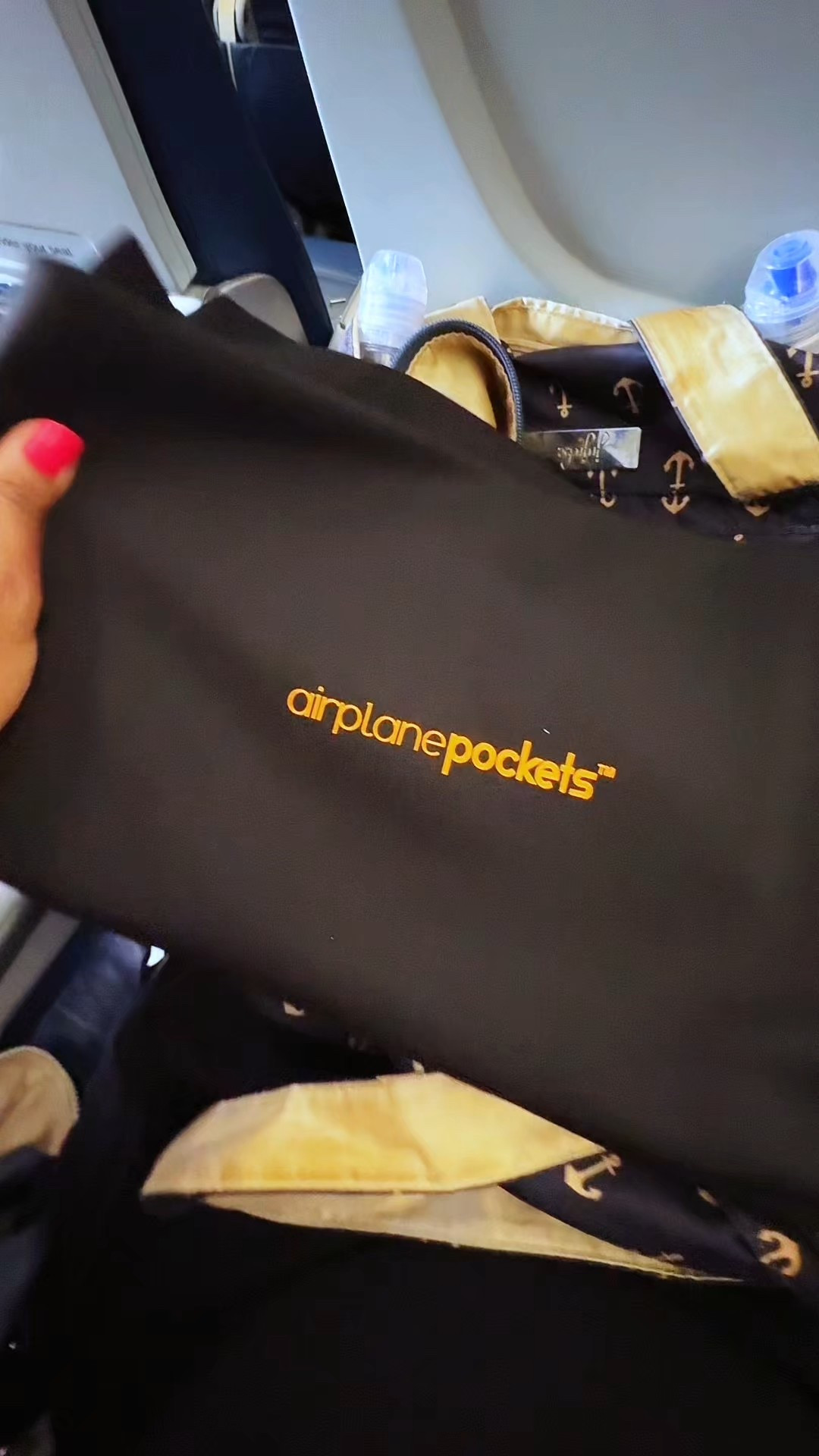 Don't travel without this!!! Airplane pockets - keep your space clean and sanitary on the flight! Perfect for families with small kids. It also has storage for drinks, snacks, toys etc. #travelhack #momhack #momtraveltips

#LTKTravel #LTKFamily #LTKKids