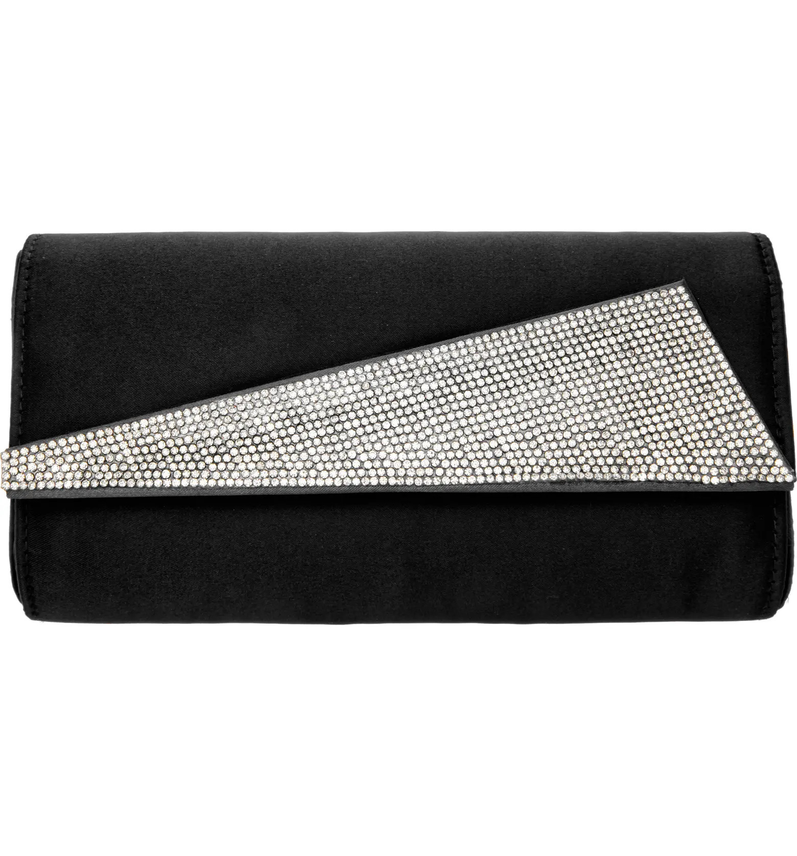 Crystal Embellished Satin Cylinder Clutch | Nordstrom