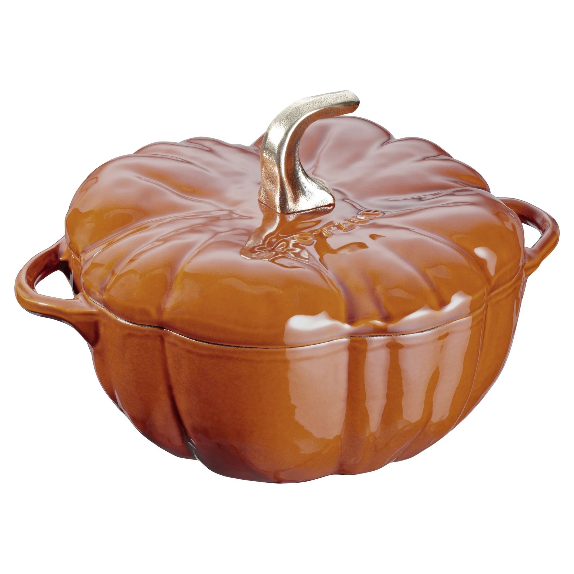 Staub Cast Iron 3.5-qt Pumpkin Cocotte - Burnt Orange | Walmart (US)