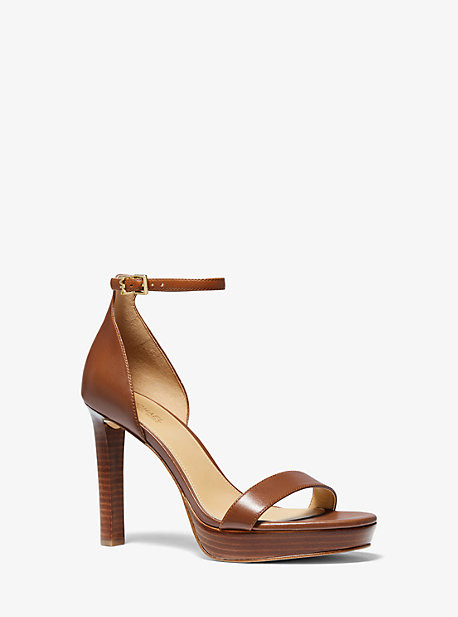 Margot Leather Platform Sandal | Michael Kors US