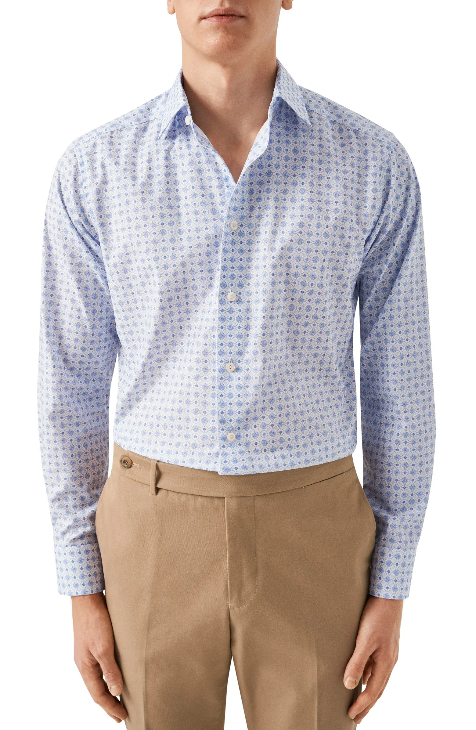 Contemporary Fit Print Cotton Dress Shirt | Nordstrom