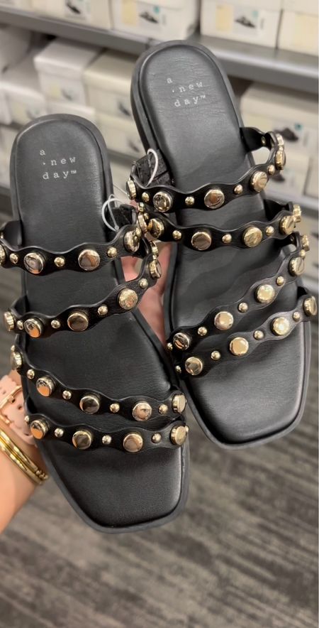 The combination of black and gold has always struck me as super elegant! These sandals look incredibly comfortable and are perfect for elevating any look! ✨💖

#LTKstyletip #LTKshoes #LTKsale