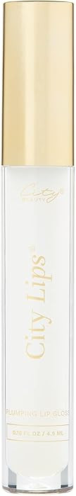 City Beauty City Lips Clear, Plumping Lip Gloss, High Shine Lip Plumper | Amazon (US)