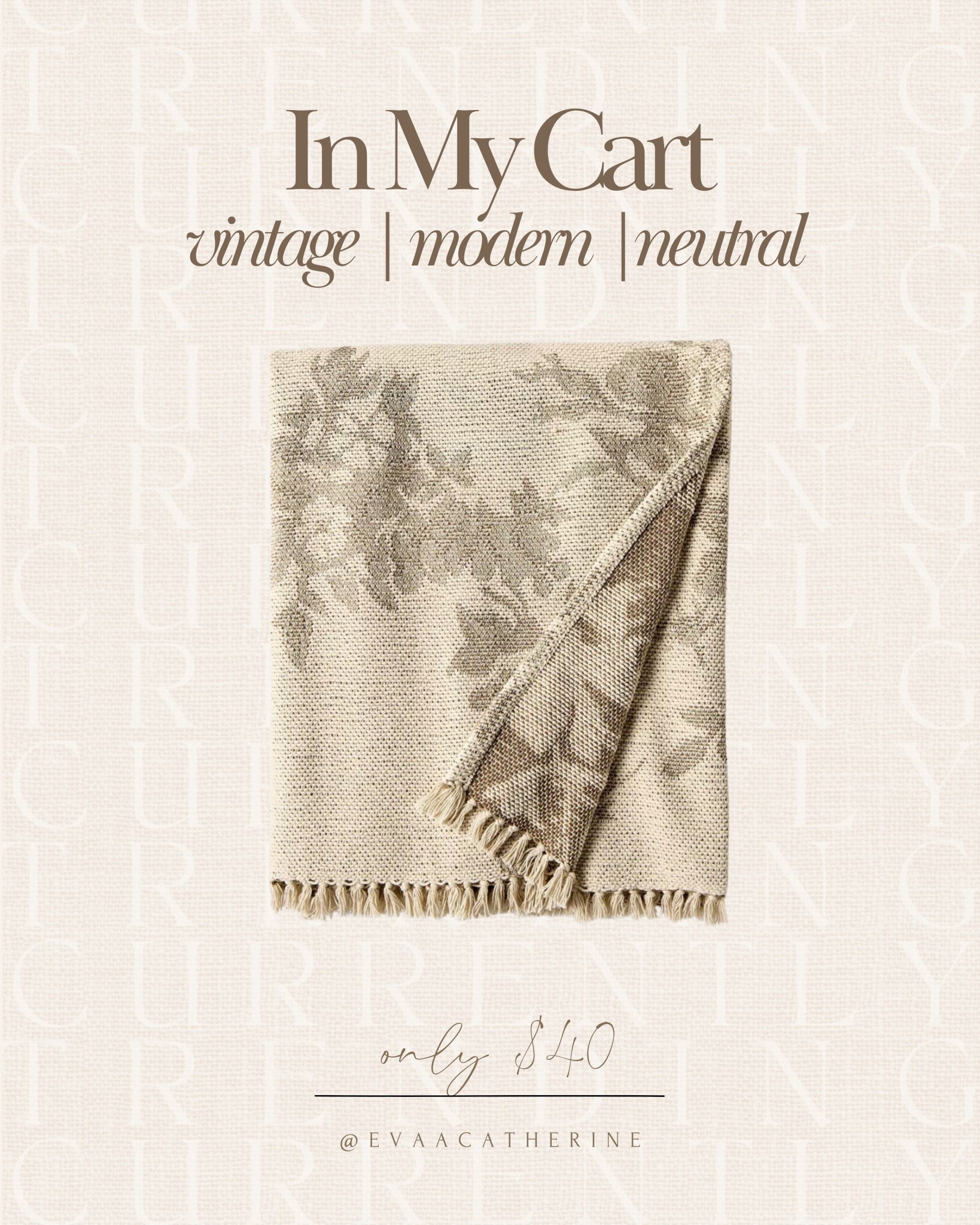 This throw made it into my cart immediately. Classic, neutral, and under $40 🤎

#LTKHome