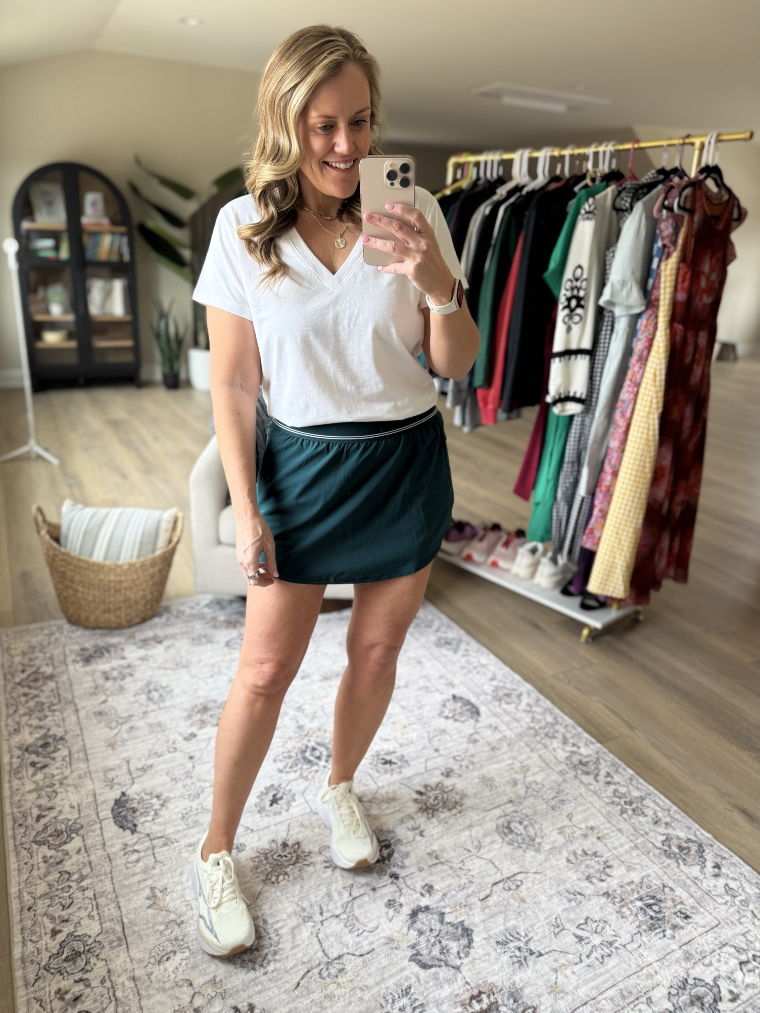 Walmart finds
Mom fashion
Walmart fashion 
Athletic dress
Sports mom
Shorts
Skort
Tank top 
Sneakers
Fits TTS, wearing medium 




#LTKMidsize #LTKOver40 #LTKootd