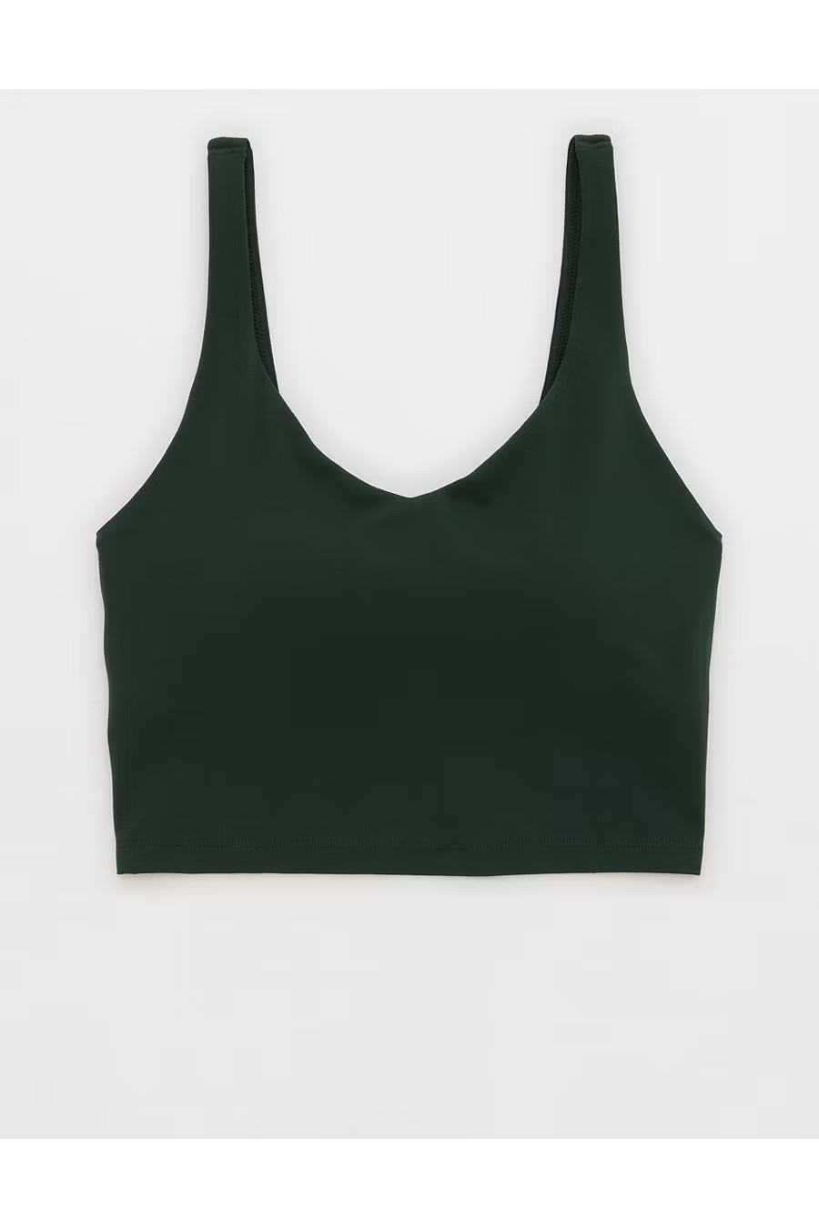 OFFLINE By Aerie Real Me Low Key Longline Sports Bra Women's Mystical Green S | Aerie