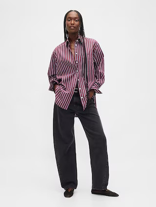 Organic Cotton Poplin Big Shirt | Gap (US)