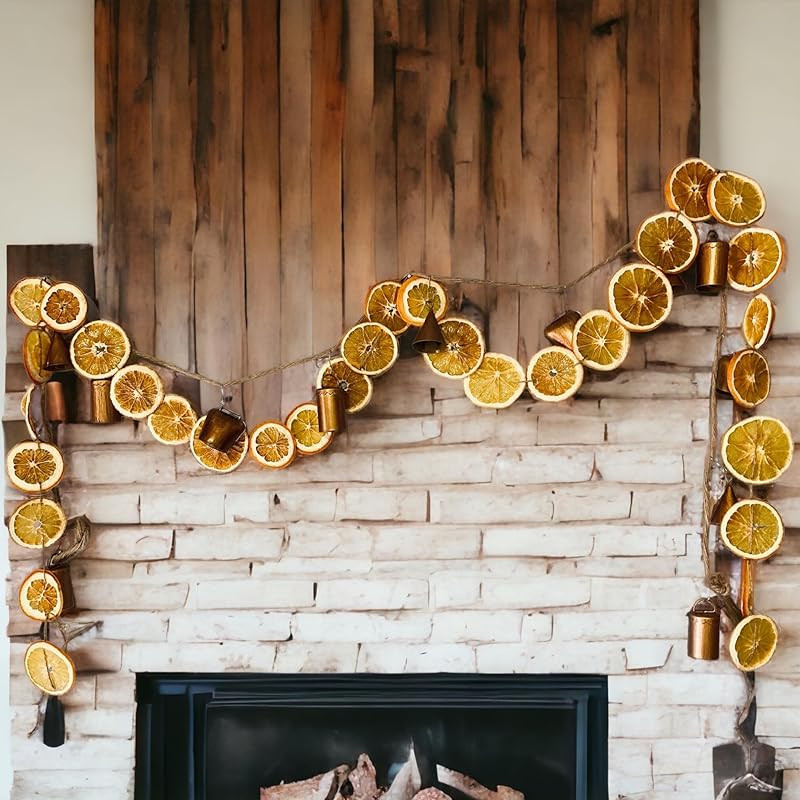 She And Brie Orange Slice Garland On Twine 72 Inch 6 Feet | Amazon (US)