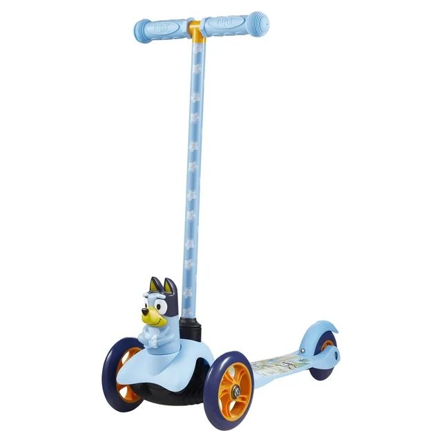 Bluey Ride-N-Glide Buddies 3D Toddler Scooter, 3 Wheel Scooter for Kids Ages 3+ | Walmart (US)