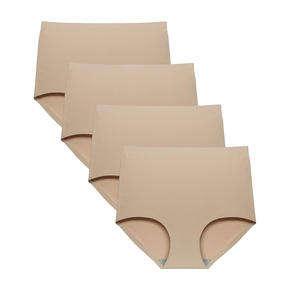 FallSweet No Show High Waist Briefs Underwear for Women Seamless Panties Multi Pack | Amazon (US)