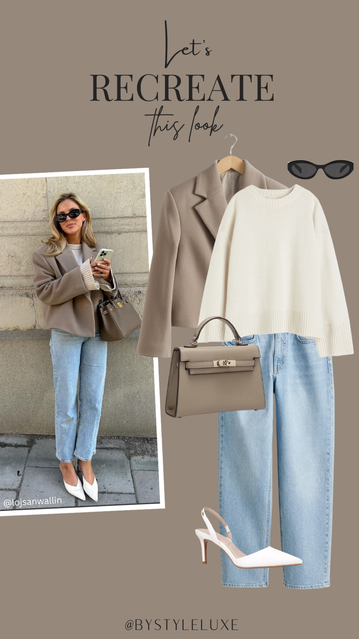 Let’s Recreate This Look - gorgeous cropped blazer with jeans look from @lovisabarkman 🖤
#denim #blazer #neutrallook

#LTKeurope #LTKfindsunder100 #LTKstyletip