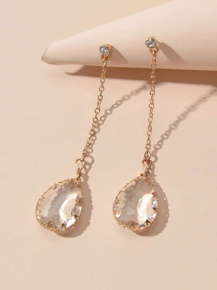 Clear Water Drop Earrings | SHEIN