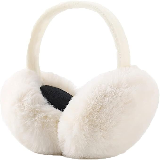 ILUFAM Foldable Plush Earmuffs Fluffy Winter Warm Ear Muff for Men Women Boys Girls Ear Warmers | Amazon (UK)