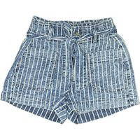 American Eagle Outfitters Denim Shorts: Blue Stripes Pattern Bottoms - Size 2 | ThredUp (US)
