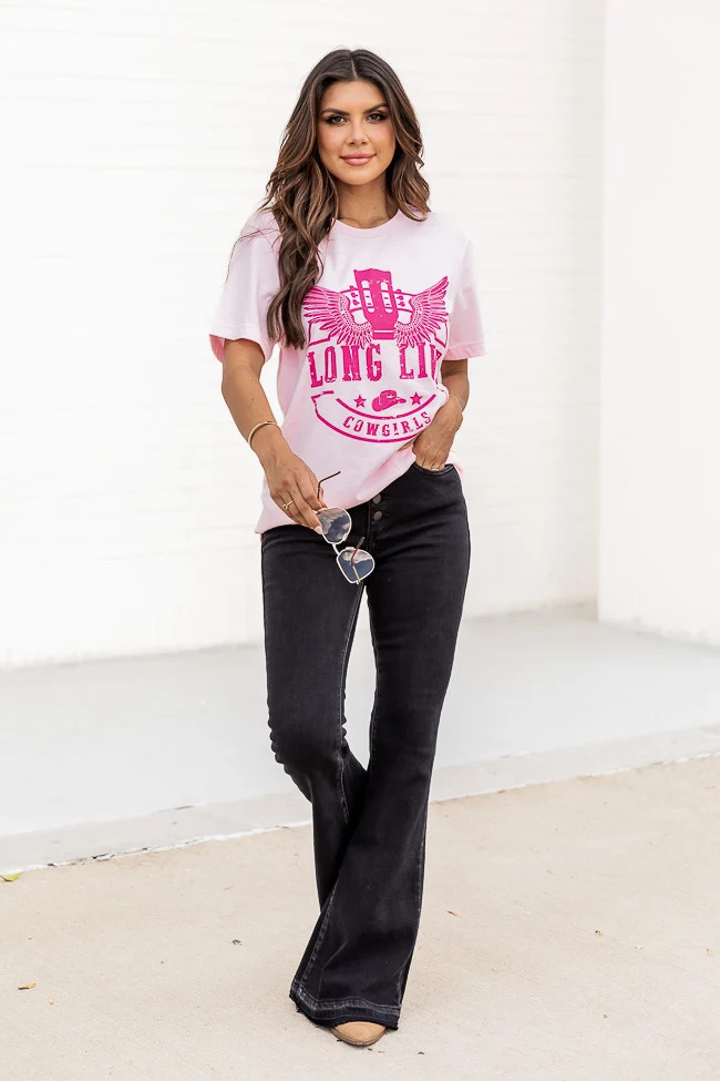 Long Live Cowgirls Pink Graphic Tee | Pink Lily