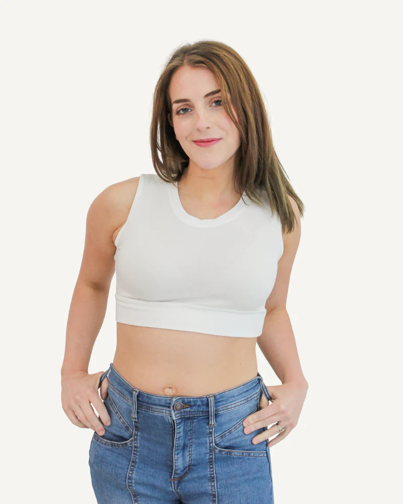 Crew Neck Tank Halftee | Half Tee