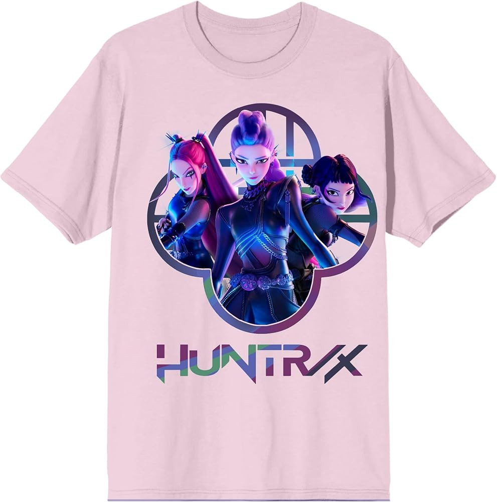 Kpop Demon Hunters Huntrix Capture Color Adult Crew Neck Short Sleeve T-Shirt | Amazon (US)