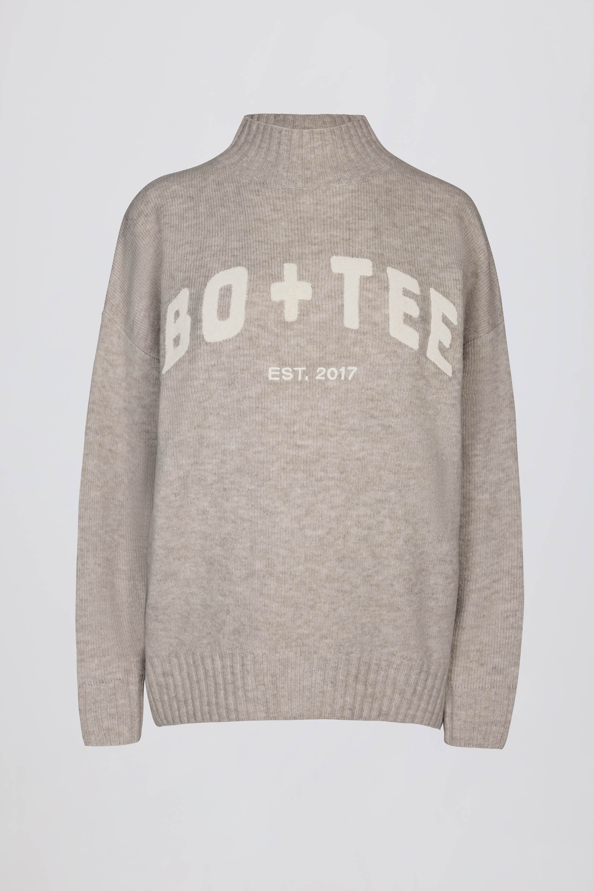Oversized Knit Jumper in Beige | Bo+Tee
