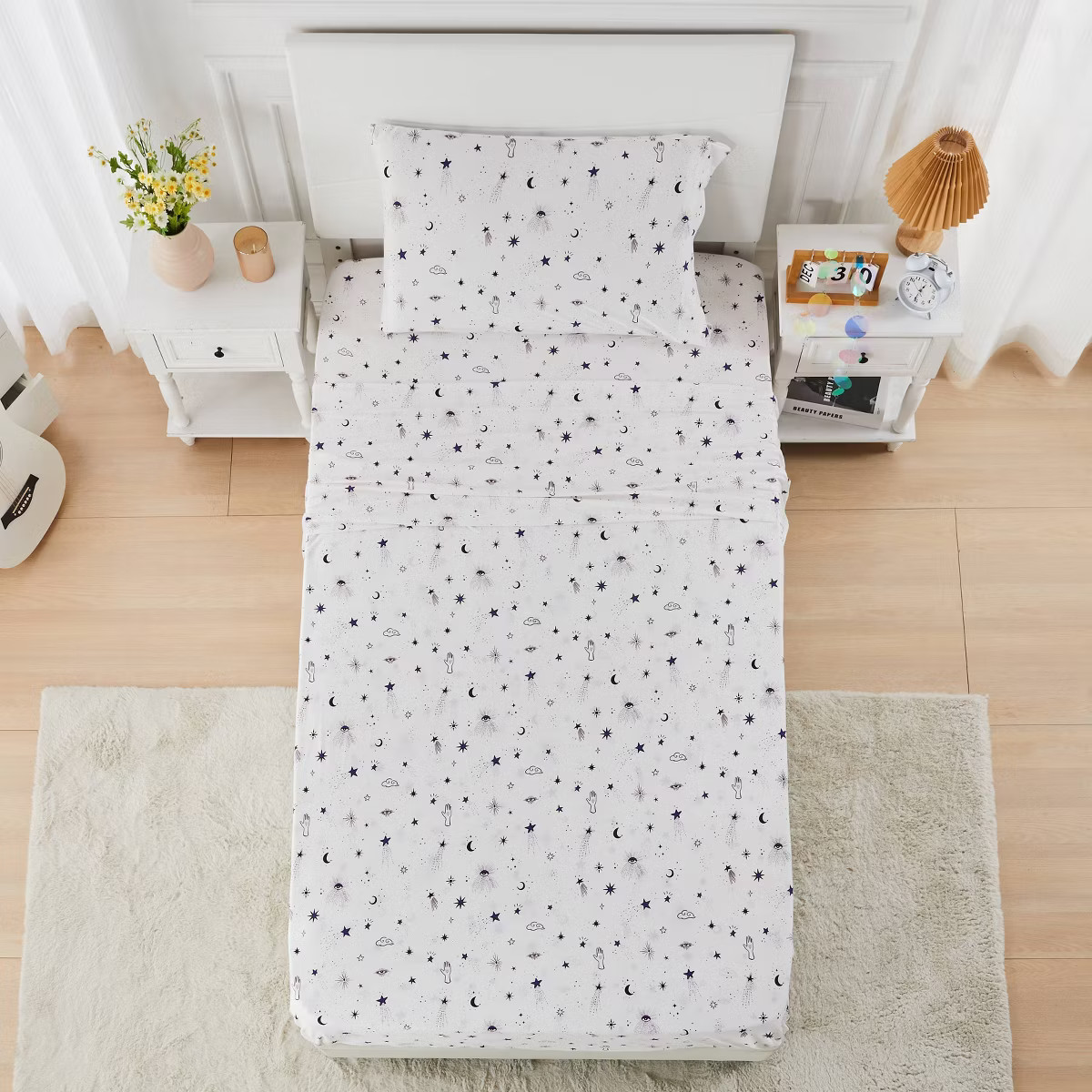 Celestial Garden Twin Celestial Sky Jersey Sheet Set | Target