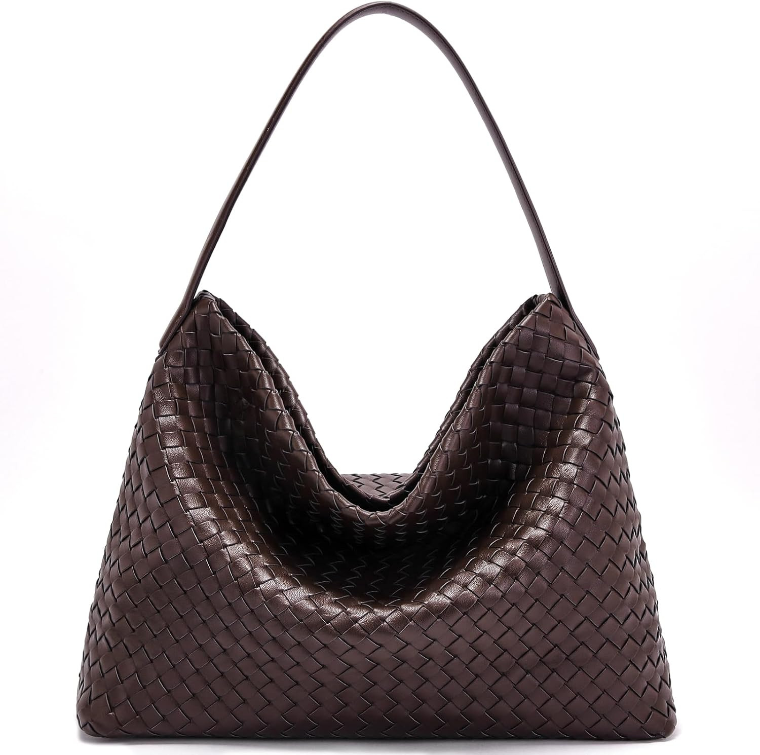 Woven Tote Bag for Women: Vegan Leather Purse for Weekend & Style | Amazon (US)