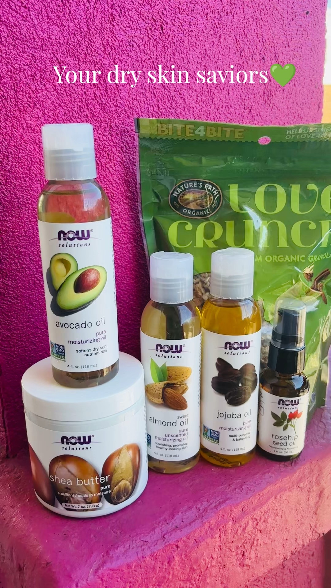 ✨My dry skin saviors ✨
This season, I’m keeping it simple with rich shea butter and nourishing natural oils — the perfect combo for soft, glowing skin. All-natural, no harsh ingredients — just pure hydration! And of course, a little Love Crunch snack break while I self-care never hurts💚

20% off bath, beauty & personal care on iHerb now through 11/19 — the perfect time to stock up on clean favorites that actually work!


#LTKBeauty #LTKSaleAlert #LTKselfcare