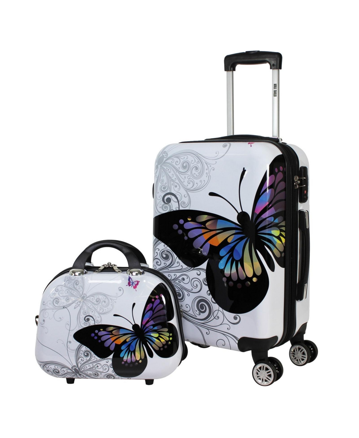 Butterfly 2-piece Hardside Carry-on Spinner Luggage Set - Butterfly | Macy's