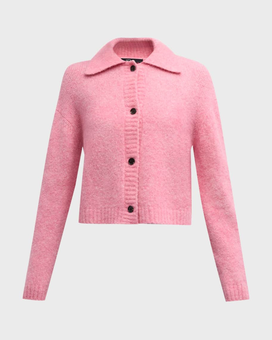 Amber Wool-Blend Cardigan | Neiman Marcus