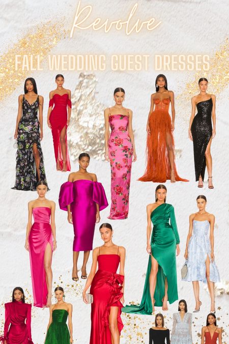 Revolve Fall Wedding Guest Dresses 

#LTKHoliday #LTKwedding