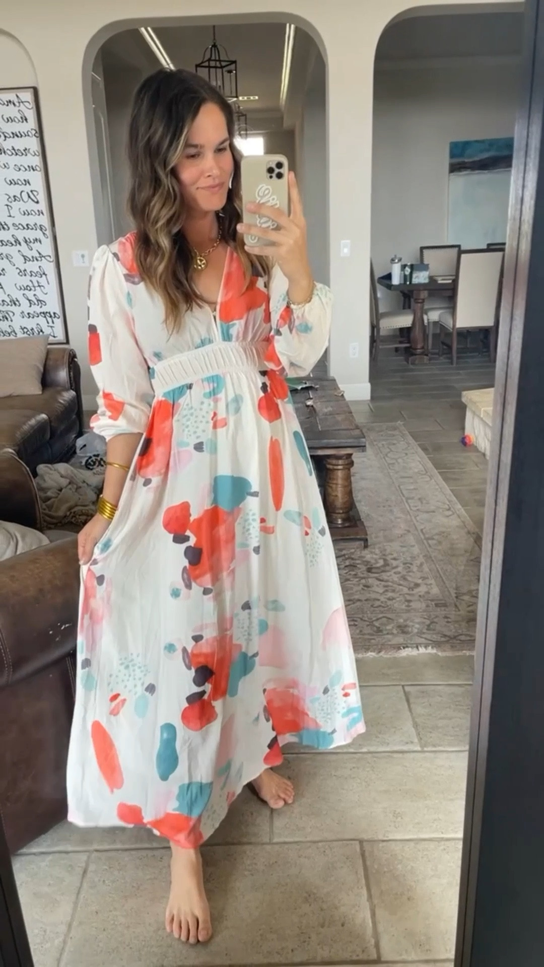 Pretty amazon dress that reminds me of anthro 🌺 ☀️ 
.
#amazondress #amazon #amazonfashion #springdresses #springfashion 

#LTKFindsUnder50 #LTKStyleTip #LTKSaleAlert