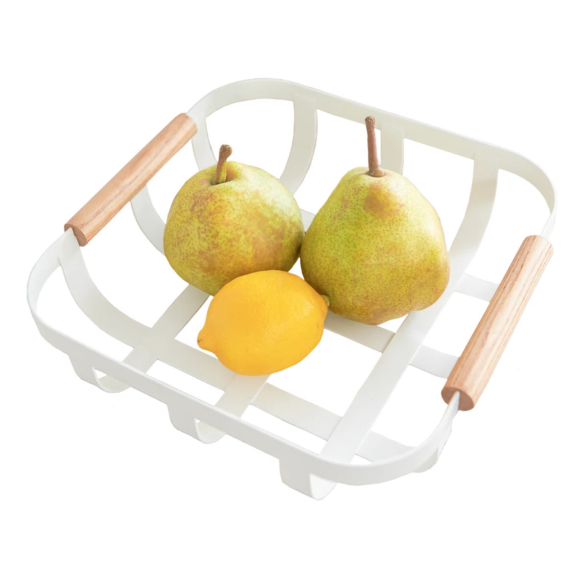 Tosca Yamazaki Home Fruit Basket, Kitchen Decorative Metal Holder Bowl, Steel + Wood, Handles | Wayfair North America