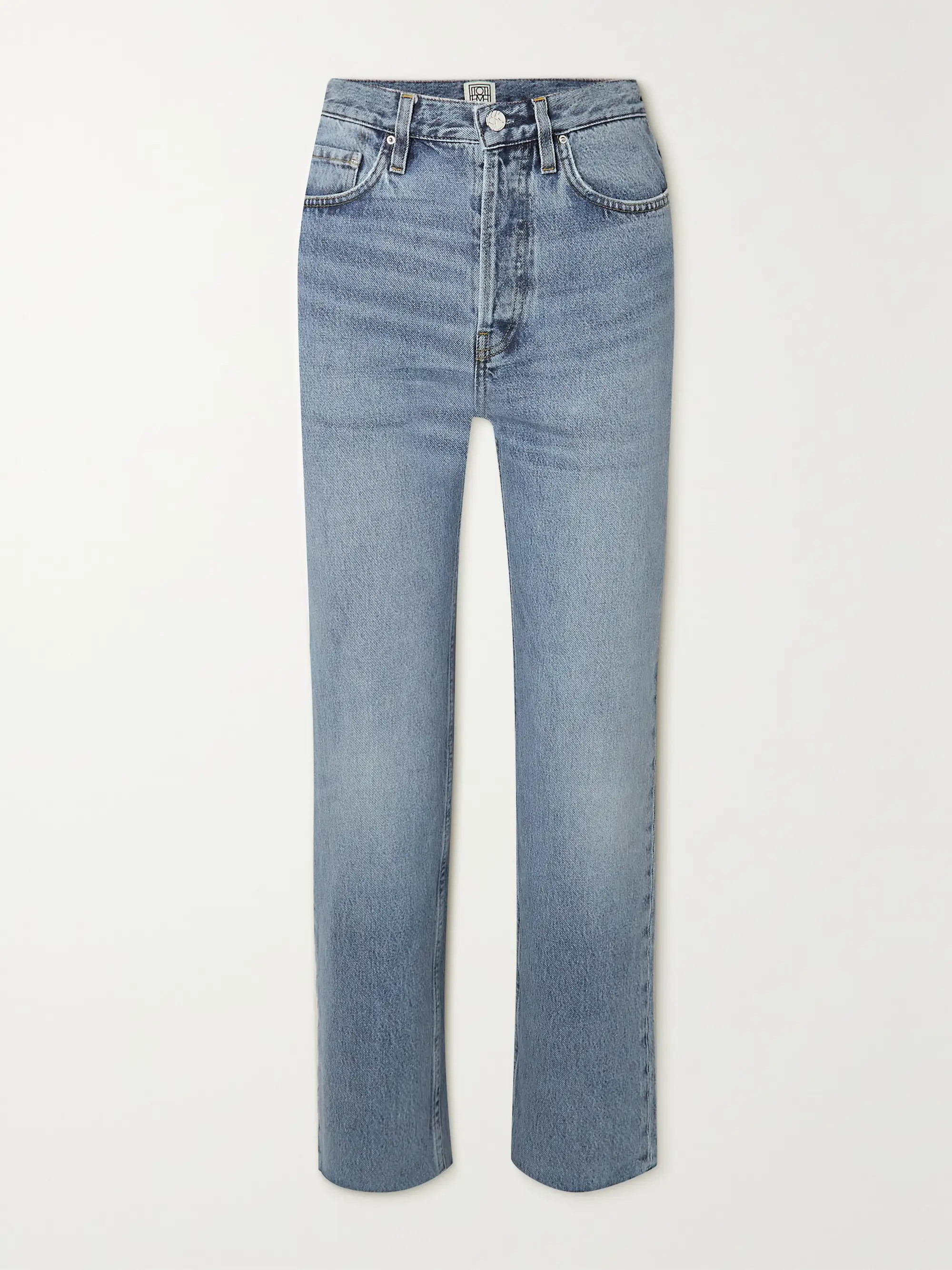 + NET SUSTAIN Classic Cut high-rise straight-leg organic jeans | NET-A-PORTER (US)