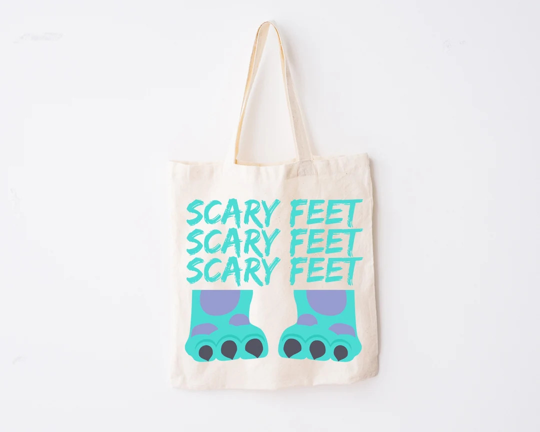Scary Feet Monsters Inc Inspired Tote Bag  Disney Halloween - Etsy | Etsy (US)