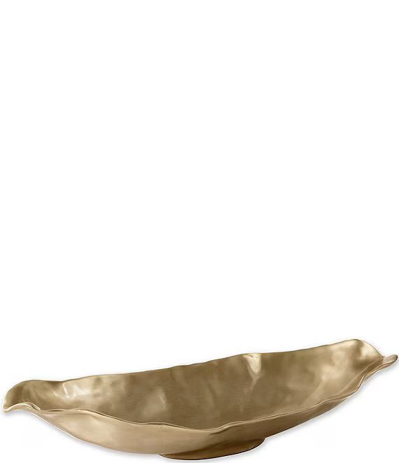 Sierra Modern Maia Medium Long Oval Bowl (Gold) | Dillard's