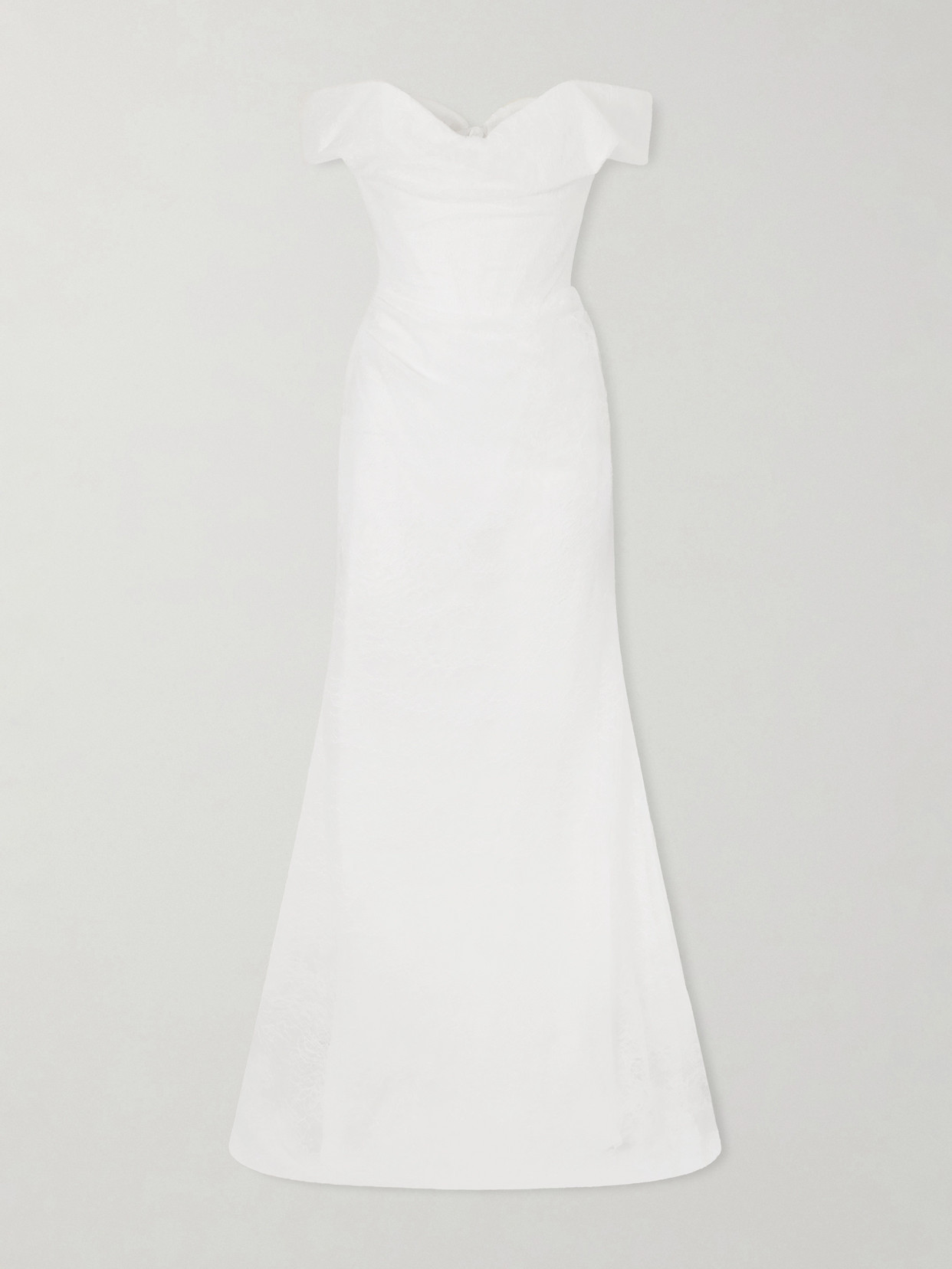Vivienne Westwood - Nova Cora Lace And Satin Corset Gown - White | NET-A-PORTER (US)
