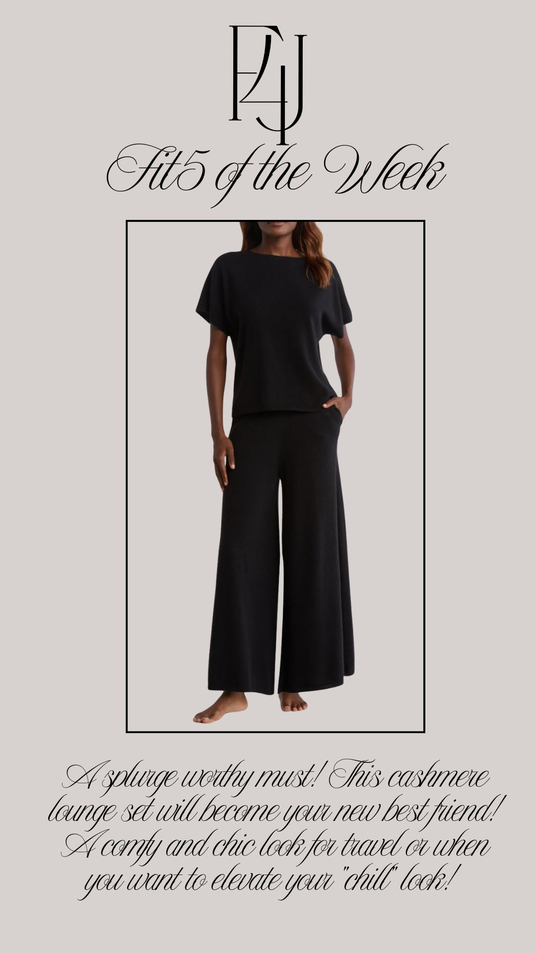 This may be one of my favorite finds on the Nordstrom Anniversary Sale! Yes, it is definitely splurge worthy, but this cashmere lounge set is well worth the price tag. Shown here in black, it, currently, is available in an ivory color only. I did tag another set that I have purchased for myself last year, as well as for gifts this year!

Fit4Janine, Cashmere, Lounge Wear, Two Piece Set 

 #LTKSeasonal #LTKSaleAlert #LTKStyleTip