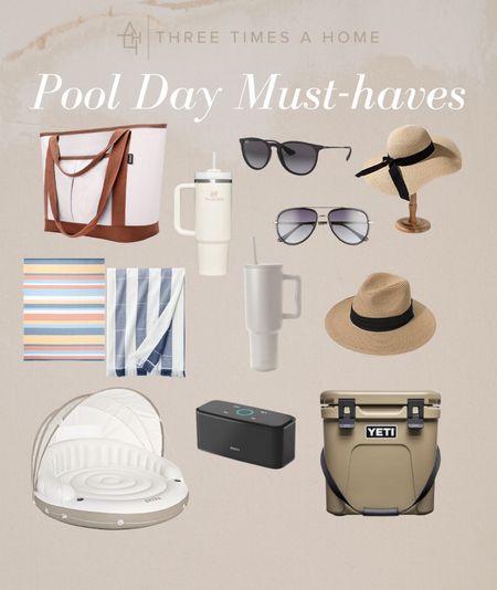 Pool and summer vacation finds. Fedora, floppy summer hat, tumbler, beach towels, neutral inflatable, Quay sunglasses 

#LTKFind #LTKitbag #LTKstyletip
