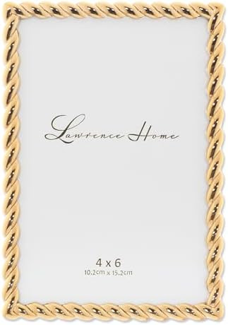 Lawrence Frames 4x6 Golden Rope Picture Frame (712046) | Amazon (US)