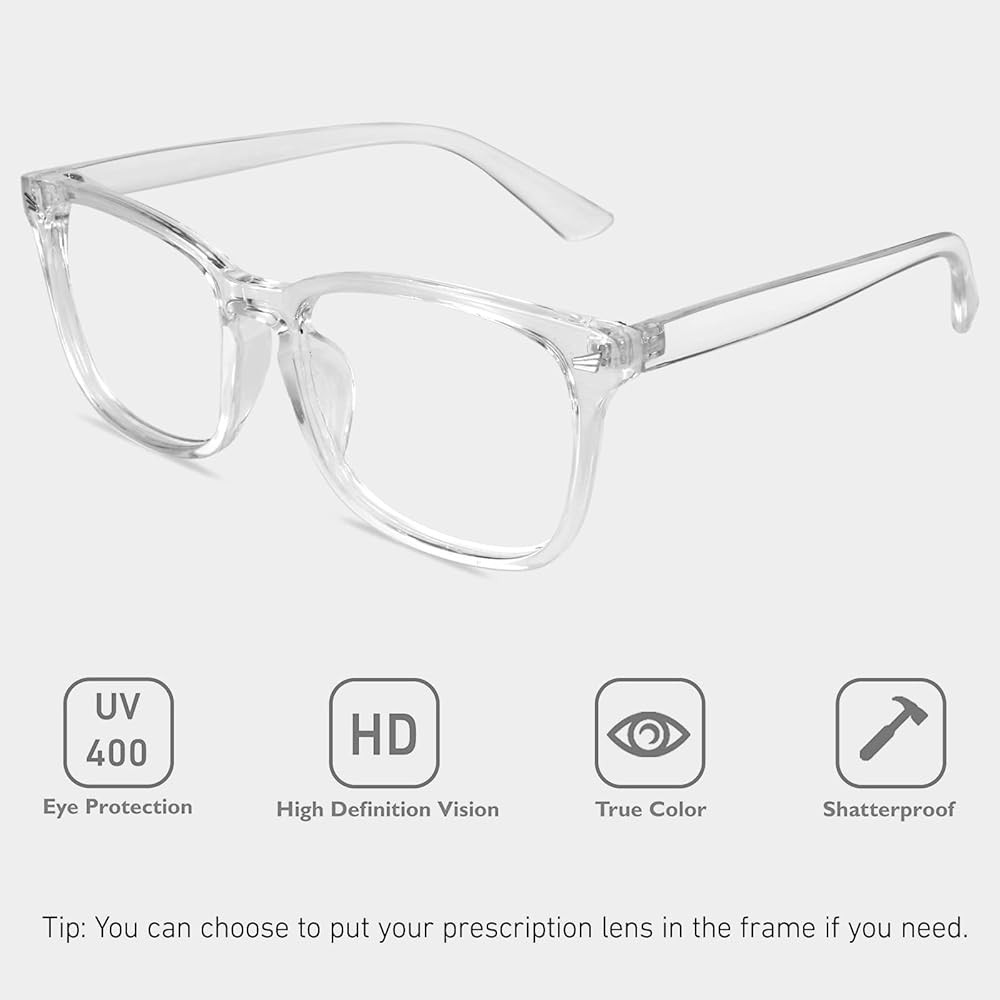GQUEEN 201582 Unisex Fake Glasses Non Prescription Glasses Clear Lens Glasses Frames | Amazon (CA)